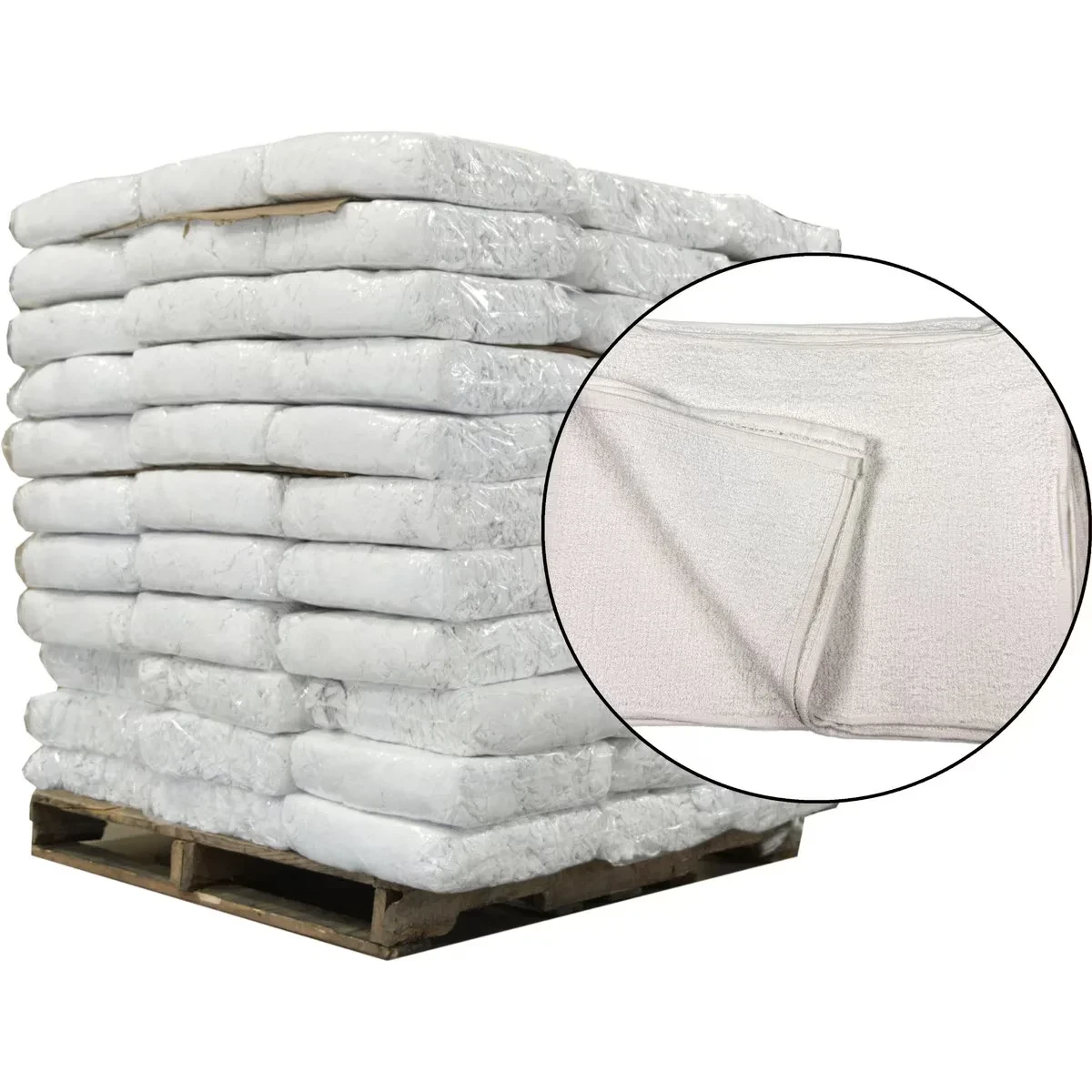 New Irregular Terry Towel Rags 17″ × 19″ (990 lb Skid)